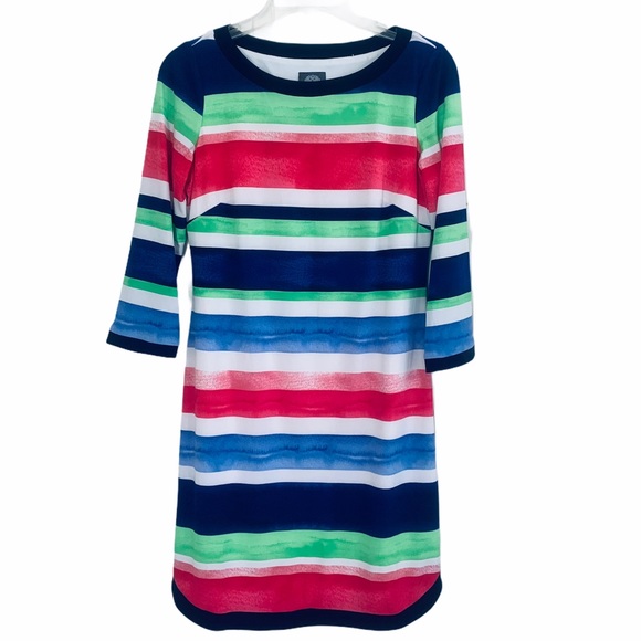 Vince Camuto Striped Mini Dress, Size 2 - Picture 1 of 16